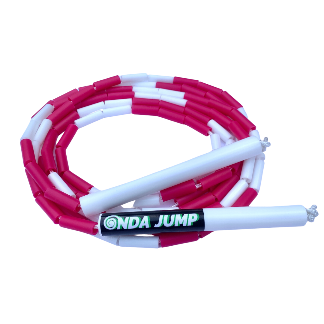 Salto de cuerda, saltar de cuerda colectiva, cuerda de cáñamo de algodón  tejida a mano, saltar cuerda larga (blanco, 9.8 ft, 16.4 ft, 23.0 ft, 32.8